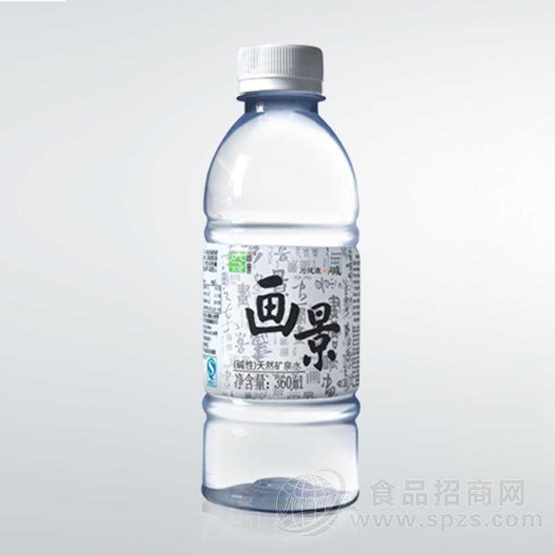 ·画景碱性天然矿泉水饮用水 招商360ml 