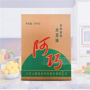 阿巧 非轉(zhuǎn)基因一級大豆油10L  食堂餐飲招標(biāo)新選擇