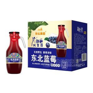 樂優(yōu)果園東北藍莓果味飲料把手瓶裝招商1.5L×6瓶