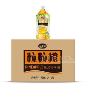 情之润粒粒橙风味饮料招商1L×10瓶