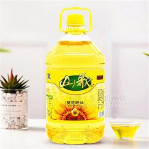 山歌葵花油5L壓榨葵花籽油一級清香葵花油團購批發(fā)招商