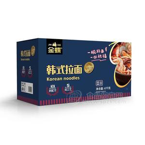 金蝶韩式拉面非油炸饼形面条招商4kg