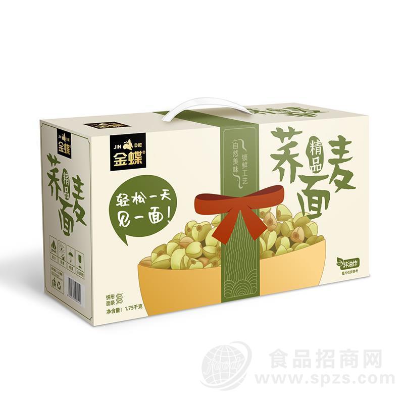 金蝶精品荞麦面饼形面条非油炸招商1.75kg