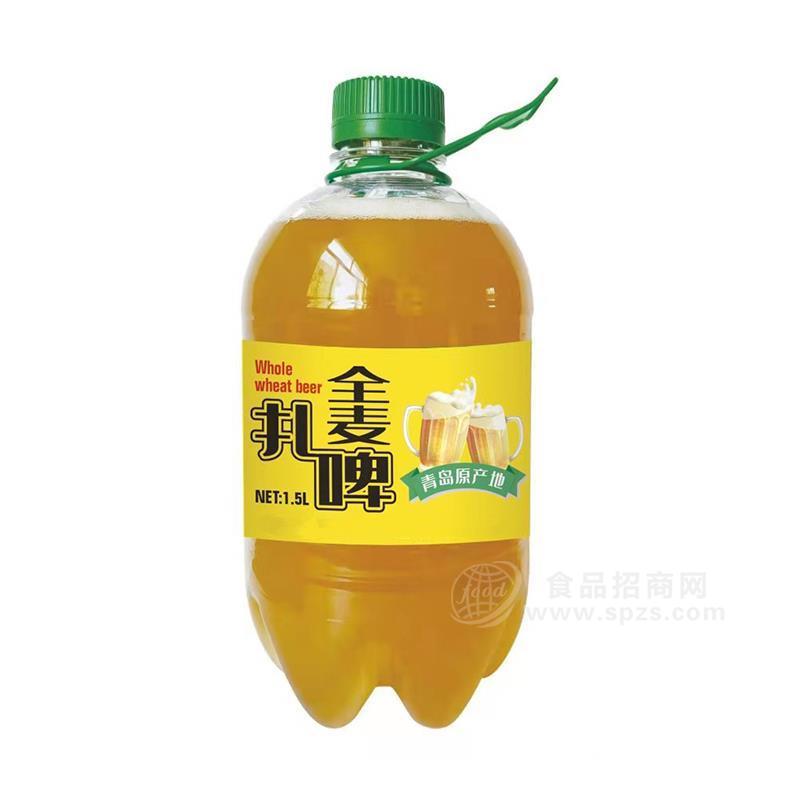 全麦扎啤啤酒大瓶装招商1.5L