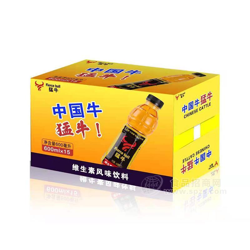 ·猛牛维生素风味饮料箱装招商600ml×15瓶 