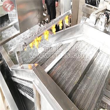 辣椒清洗机叶类清洗机机器加工效果