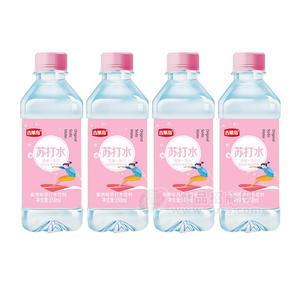 吉果岛蜜桃味无糖无汽苏打水饮料瓶装招商350ml