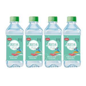 吉果岛原味无糖无汽苏打水饮料瓶装招商350ml