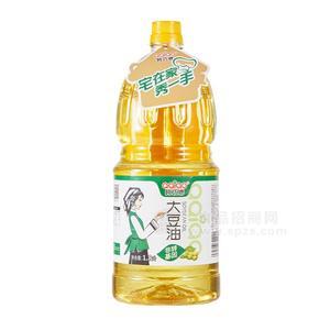 阿巧牌大豆油非轉(zhuǎn)基因食用油招商1.8L