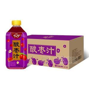 國傲酸棗汁果味飲料1LX10瓶