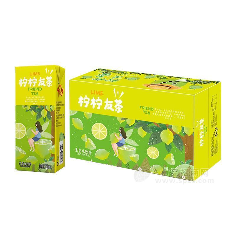 國傲檸檸友茶果茶味飲料250mlx24盒