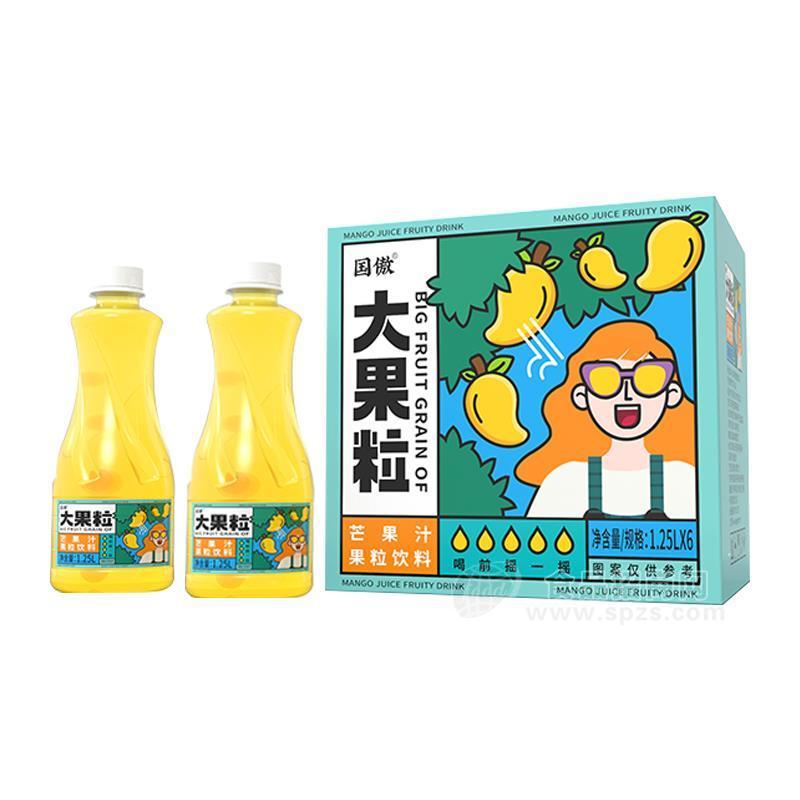·国傲芒果汁果粒饮料1.25LX6瓶 