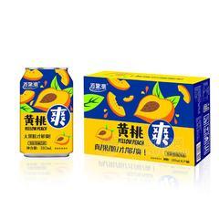 百果潮黄桃爽果粒果味饮料招商310ml