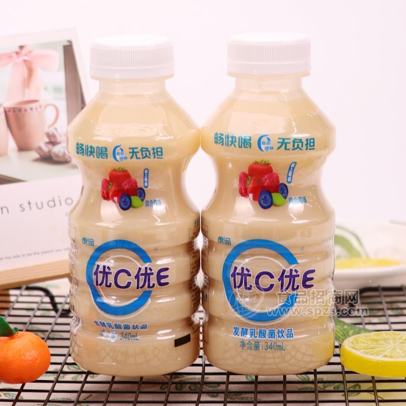 优C优E混合莓味发酵乳酸菌饮品340ml