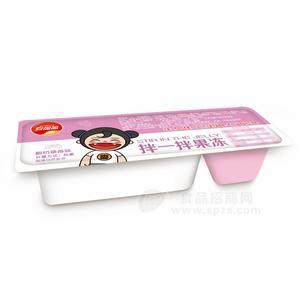 喜盈盈酸奶草莓味拌一拌果凍休閑食品稱重實圖招商