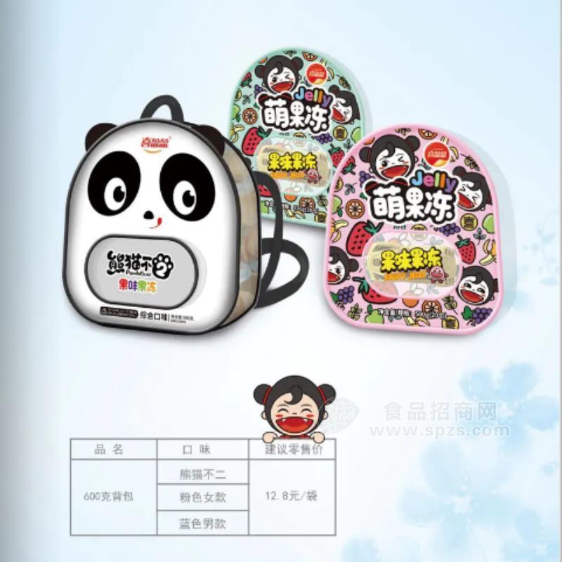 ·喜盈盈萌果冻果味果冻综合口味休闲食品招商600g 