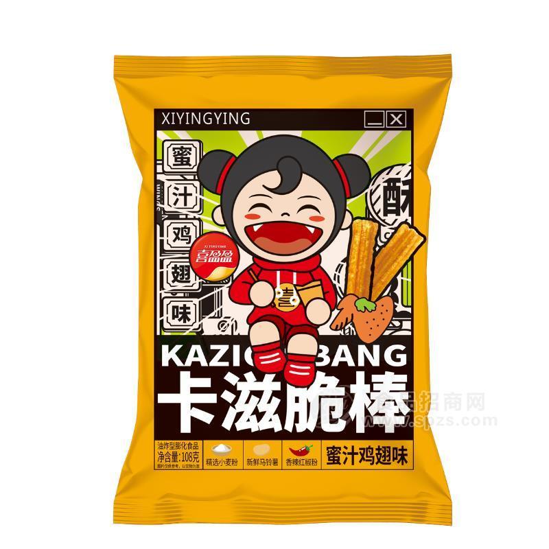 ·卡兹脆棒油炸型膨化食品蜜汁鸡翅味招商108g 
