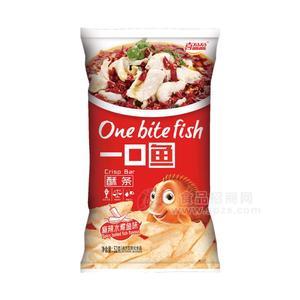 喜盈盈一口魚酥條麻辣水煮魚味油炸型膨化食品招商52g