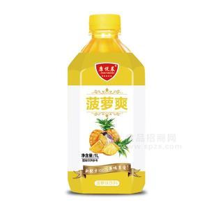 康悦晨菠萝爽饮料菠萝味饮料招商1L