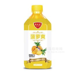 康悅晨菠蘿爽飲料菠蘿味飲料招商1L