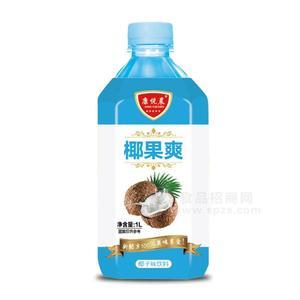 康悦晨椰果爽饮料椰子味饮料招商1L