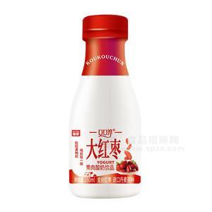 口口淳大紅棗果肉酸奶飲品招商280ml