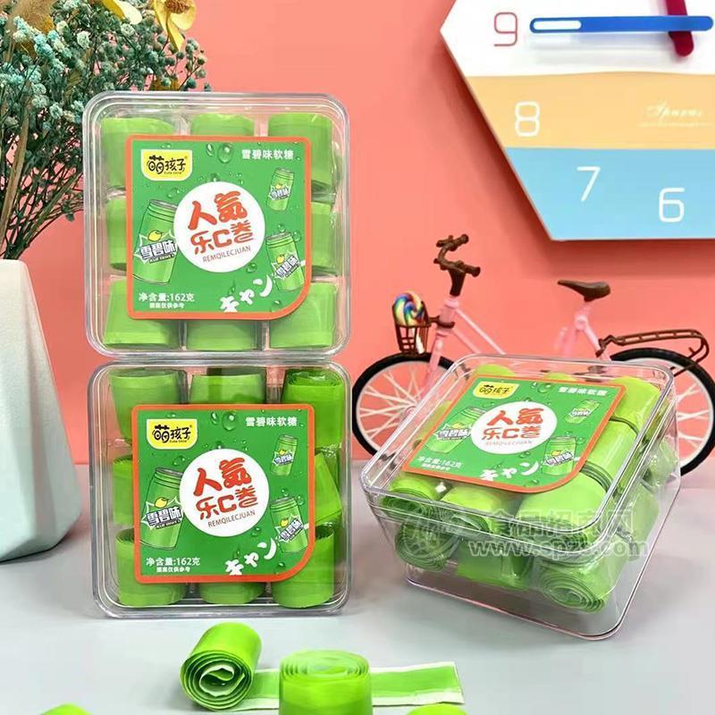 萌孩子人気乐C卷雪碧味招商162g