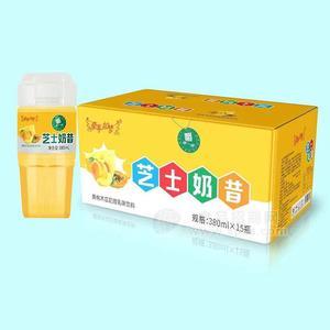 牽手如夢(mèng)芝士奶昔黃桃木瓜奶昔乳味飲料招商380mlX15瓶