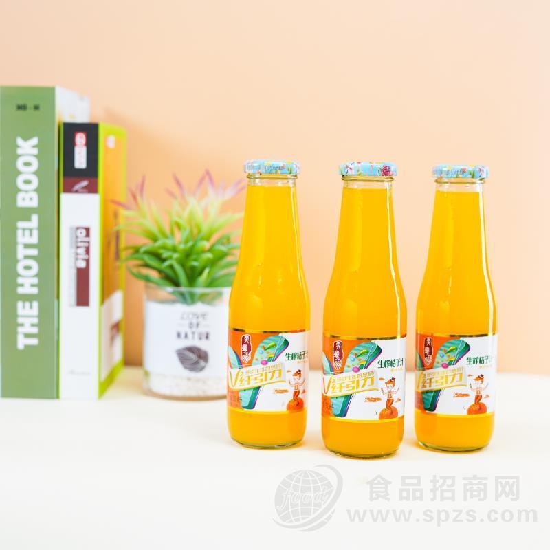 雯宁生榨桔子汁果汁饮料招商330ml