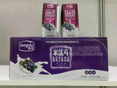 陇牛 米优可蓝莓含乳饮品 礼盒 钻石包 20×200ml