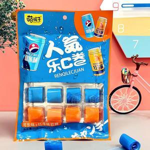 萌孩子可乐味红牛味软糖招商糖果90g