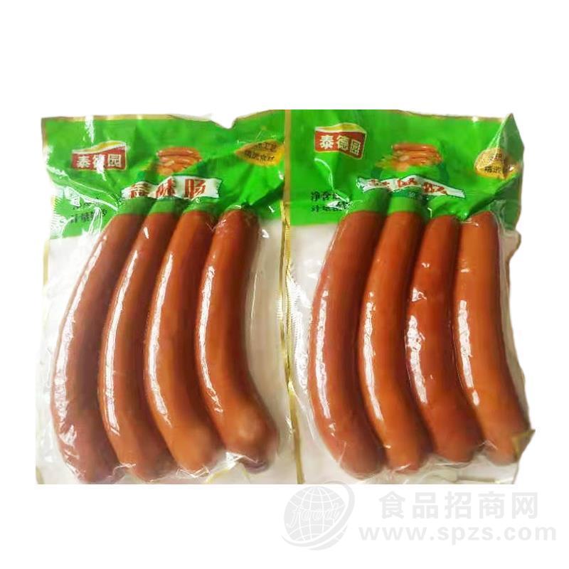 泰德园蒜味肠香肠休闲食品计量称重招商