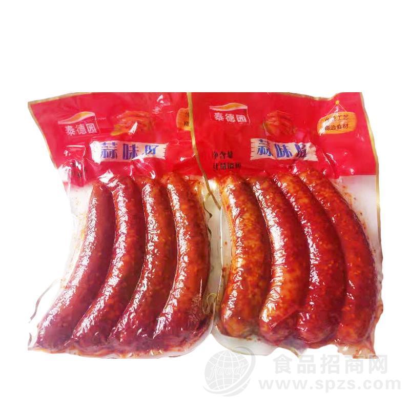 泰德园蒜味肠香肠休闲食品招商