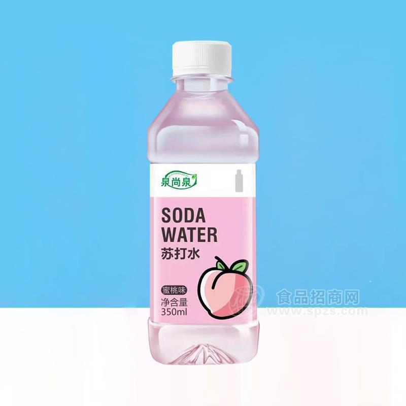 泉尚泉蜜桃味蘇打水飲料350ml