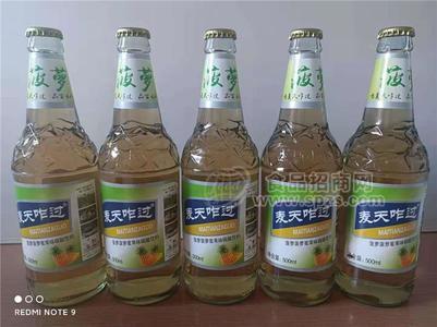 菠蘿味果味碳酸飲料瓶裝 500ml