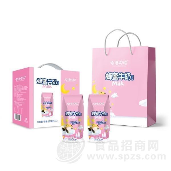 牧场妈妈蜂蜜牛奶饮品招商250ml蜂蜜牛奶