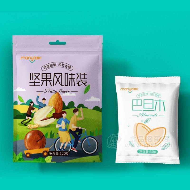 曼吖坚果风味装休闲食品坚果招商120g