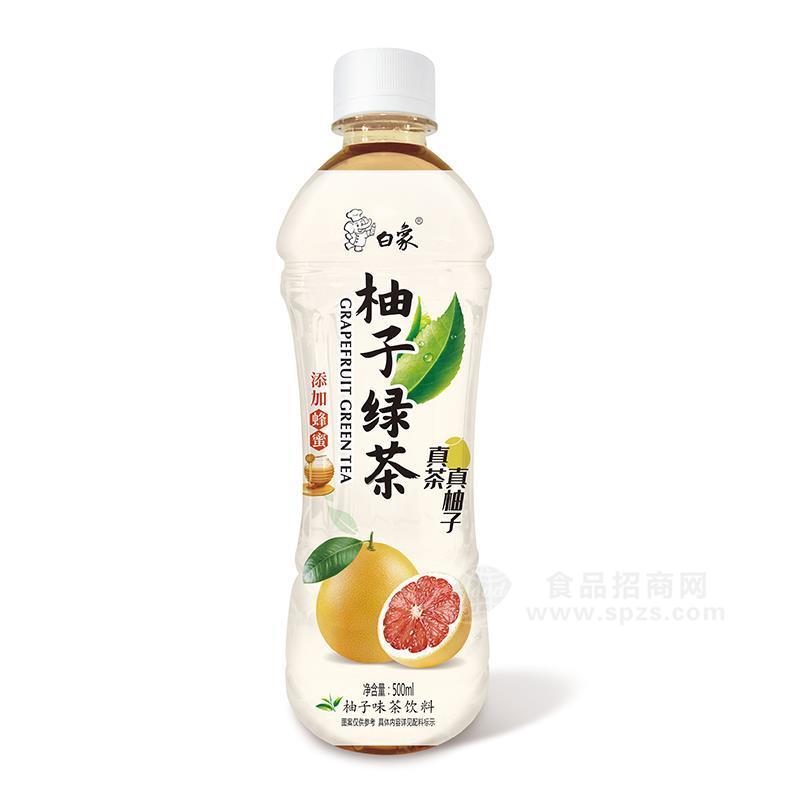 白象柚子綠茶柚子味茶飲料瓶裝招商500ml