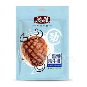 凌妹黑椒味香辣素牛排休閑食品招商80g