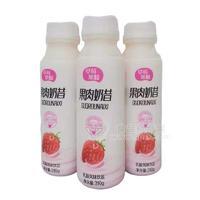 草莓果粒果肉奶昔乳酸风味饮品招商310g