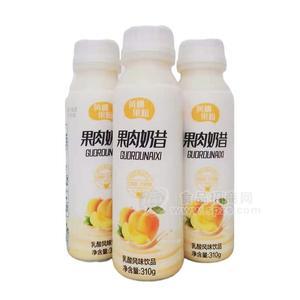 黃桃果粒果肉奶昔乳酸風(fēng)味飲品招商310g