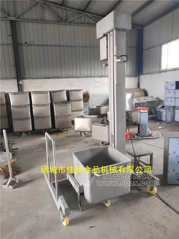 不锈钢提升 斗车配套提升设备 移动式垂直提升设备价格 提升操作视频