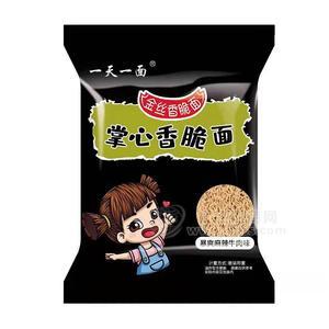 一天一面金絲香脆面掌心香脆面暴爽麻辣牛肉味方便食品招商