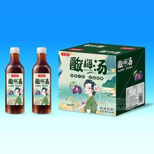 美生鲜酸梅汤风味饮料招商1.25LX6瓶