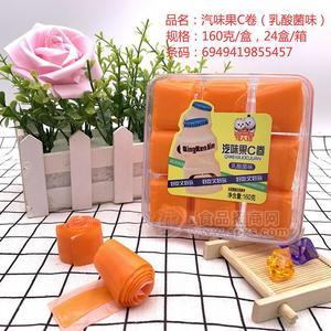 情人結(jié)汽味果C卷乳酸菌味休閑食品招商160g