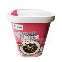  爽圓圓牛肉風(fēng)味沖泡拌飯方便米飯方便食品招商140g