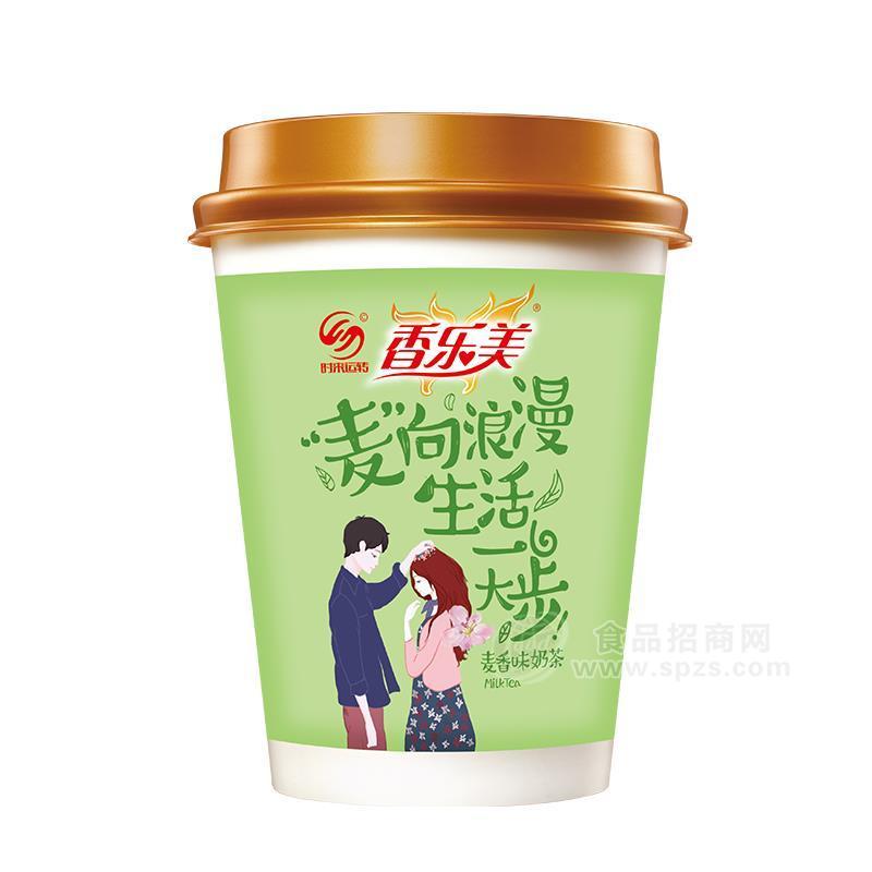 时来运转香乐美麦香味奶茶招商