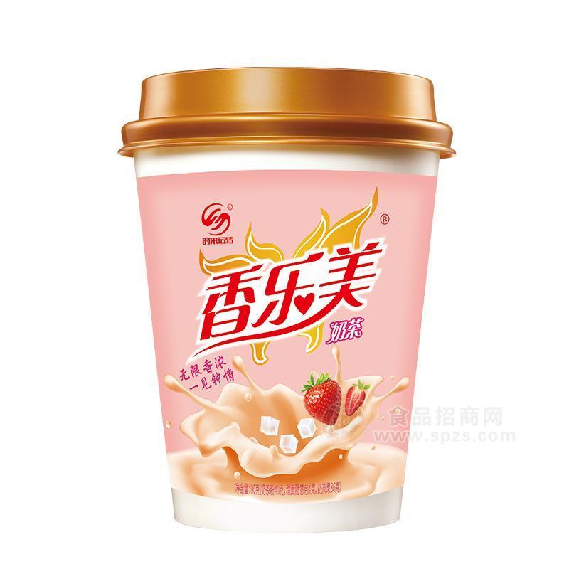 时来运转香乐美奶茶草莓味招商80g