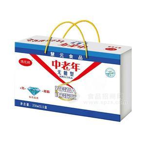 鴻元祥中老年無糖型核桃復(fù)合蛋白飲品250mlx12盒