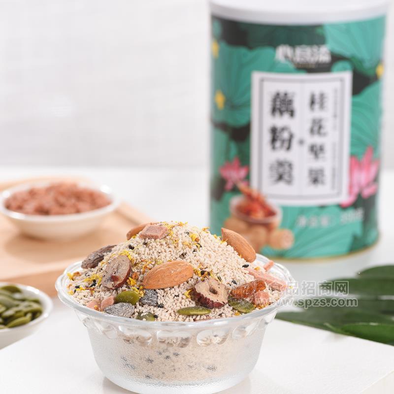 心意添桂花堅(jiān)果藕粉羹沖調(diào)食品招商500g